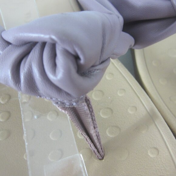 Vionic Womens 8 Purple Rosalind Knotted Thong Platform Wedge Sandals EU 39 - Picture 2 of 14